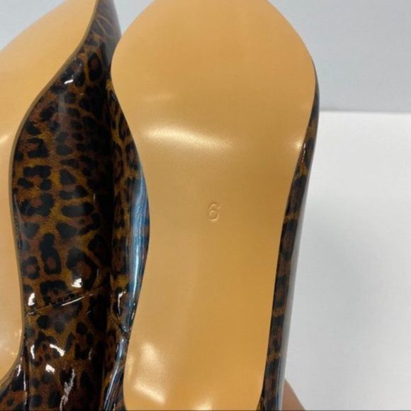 FSJ Women Sexy Pumps Leopard Snake Prints Shoes Kitten Low Heels Pointed Toe - Picture 6 of 7